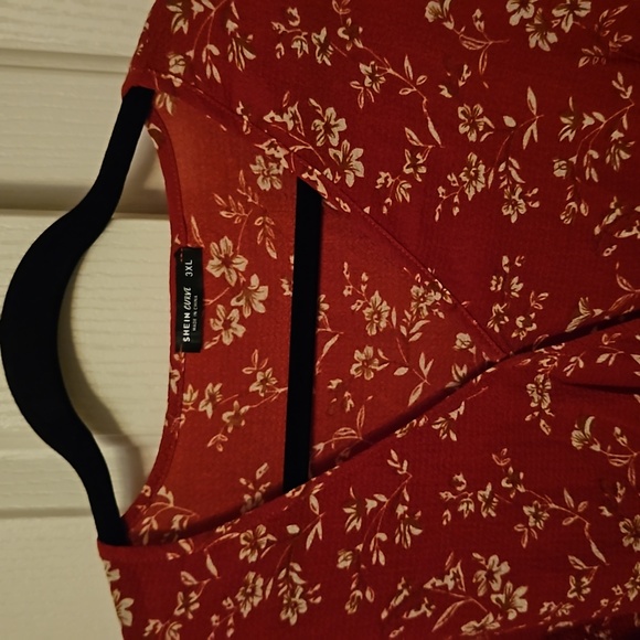 Shein faux crossover blouse 3X - Picture 3 of 6